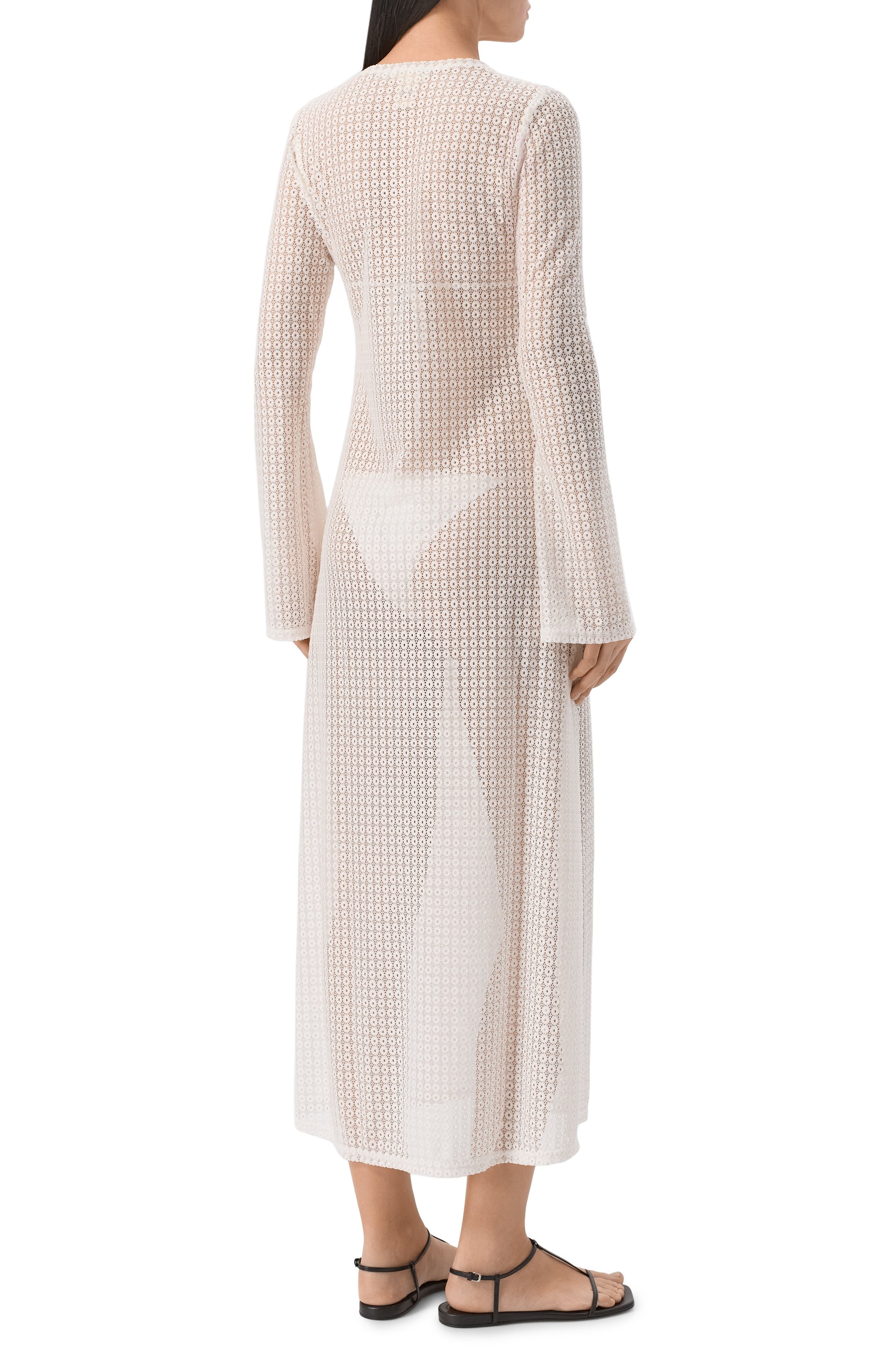 Платье PARAMIDONNA белого цвета по цене 29350 руб., арт. SS25DKW-1, фото 3 Платье PARAMIDONNA, арт. SS25DKW-1, фото 3