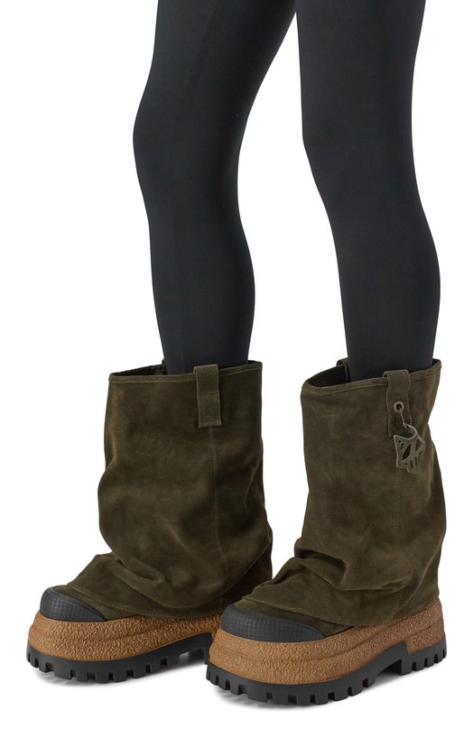 Замшевые сапоги Disturb Naked Wolfe DISTURB/SUEDE Хаки  DISTURB/SUEDE Фото 2