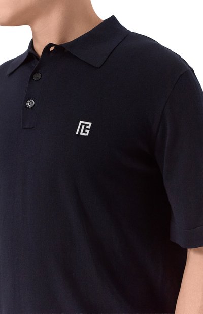 Поло из шелка и хлопка BALMAIN, арт. GH1GB044/KJ53, фото 5