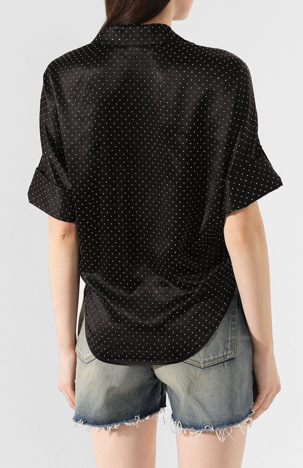 Шелковая рубашка SAINT LAURENT, арт. 611903/Y4A13, фото 4