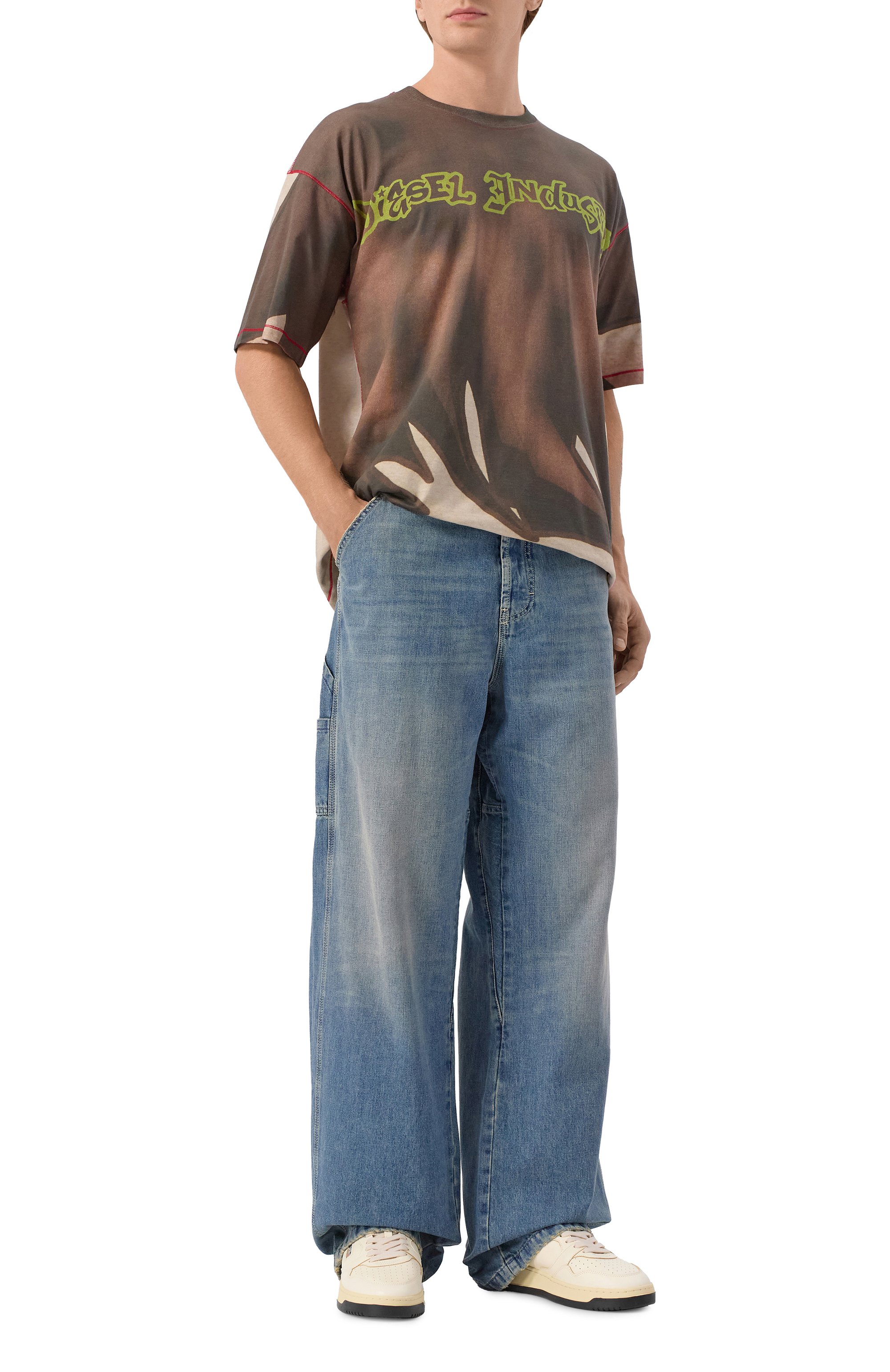 Хлопковая футболка DIESEL, арт. A21230/0BKBY, фото 2