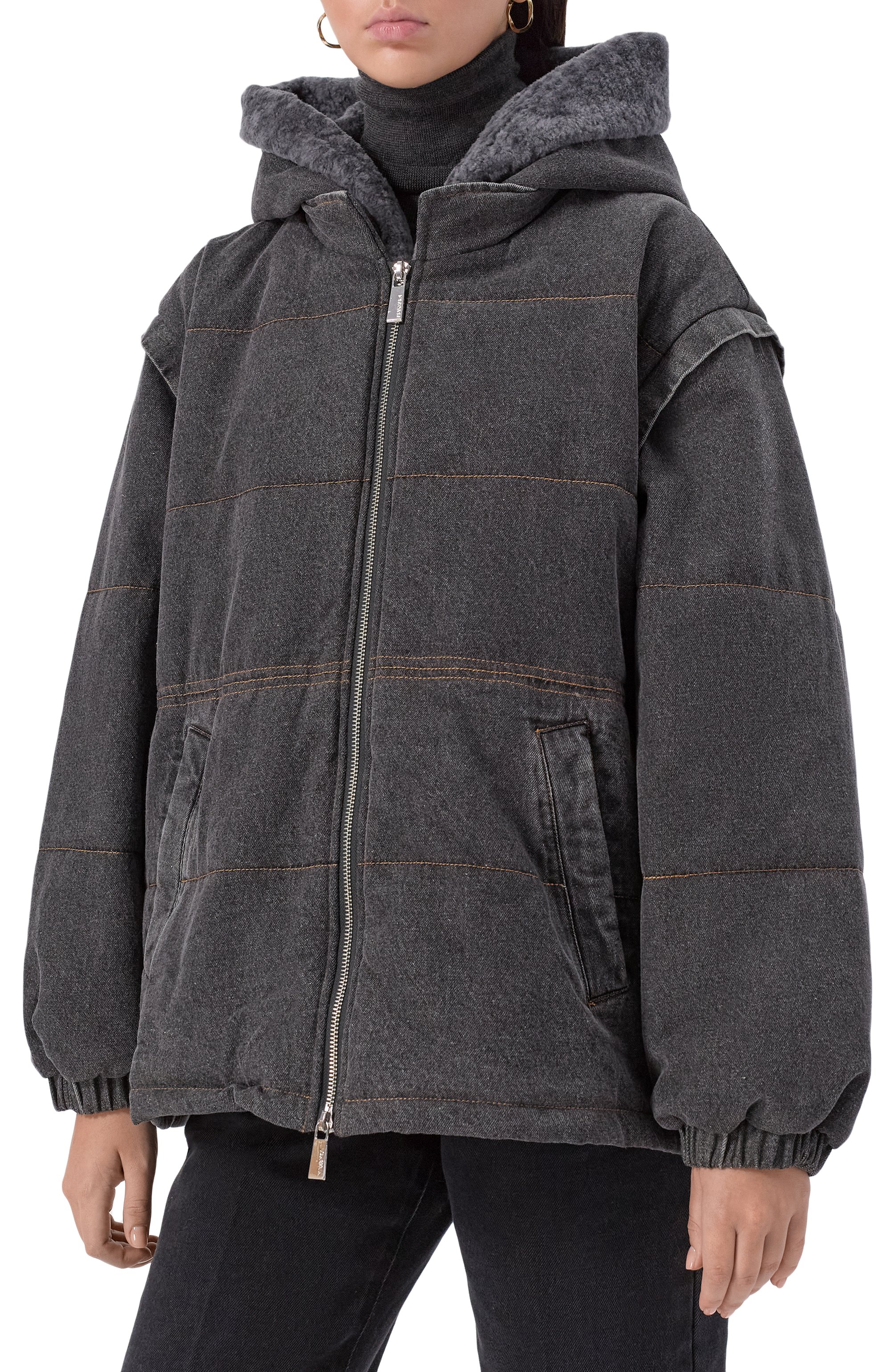 Джинсовый пуховик MAX AND MOI, арт. H25DEVA, фото 3