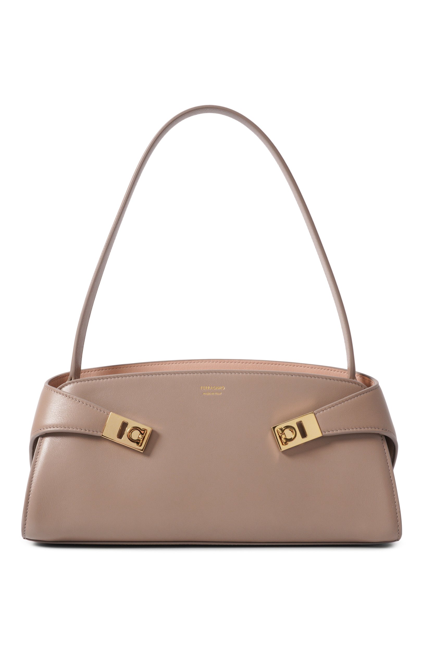 Сумка hug east FERRAGAMO серого цвета по цене 257000 руб., арт. 21A712/796600, фото 1 Сумка hug east FERRAGAMO, арт. 21A712/796600, фото 1