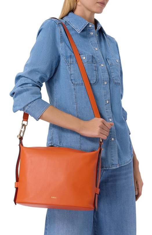 Сумка Furla Nuvola medium Furla WB01656/BX2045 Оранжевый  WB01656/BX2045 Фото 2