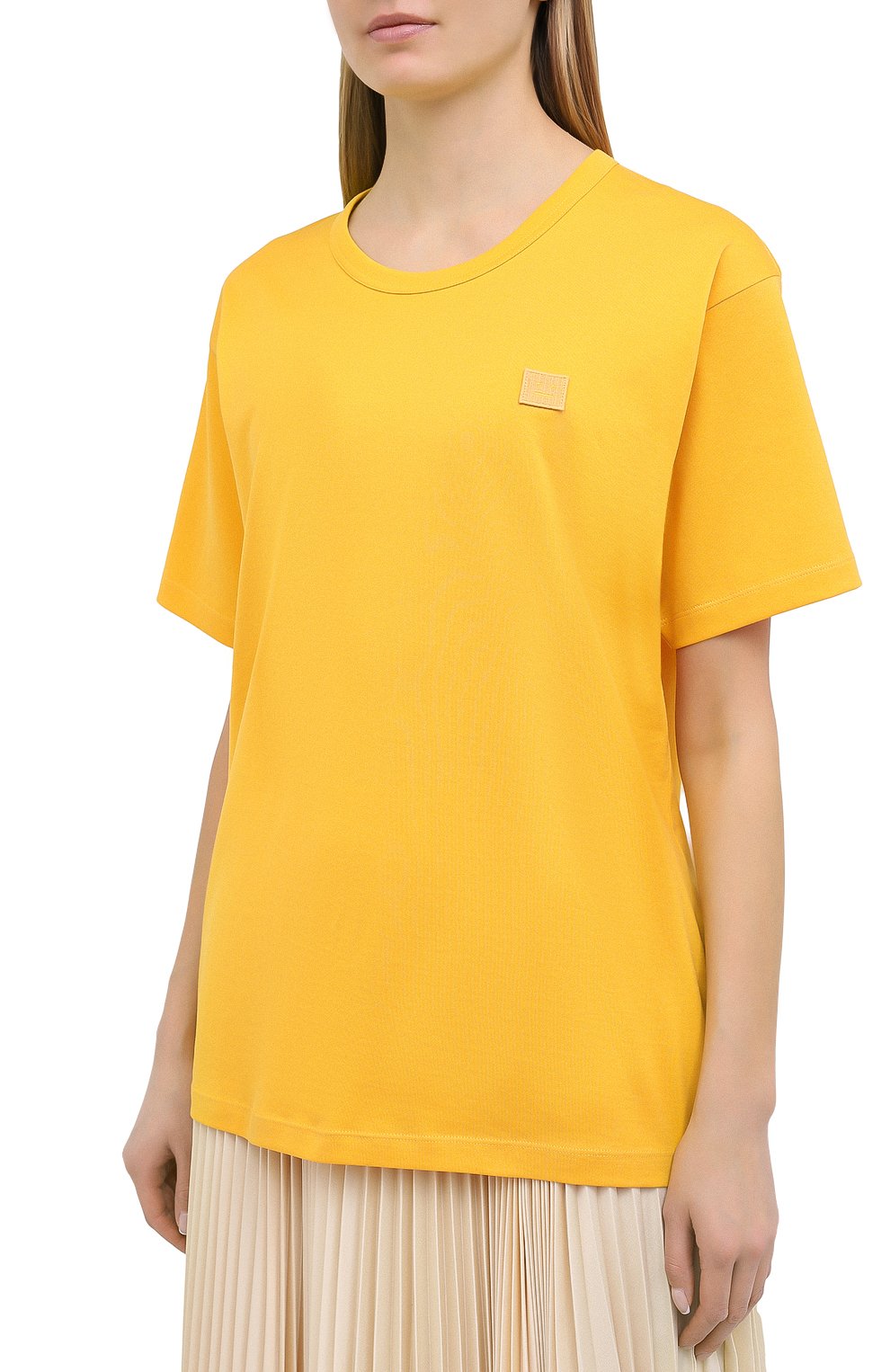 Хлопковая футболка ACNE STUDIOS, арт. 25E173/W, фото 3