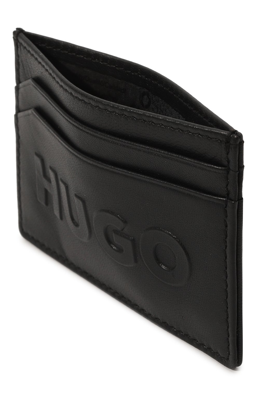 Комплект из футляра для кредитных карт и брелока HUGO черного цвета по цене 11640 руб., арт. 50504042, фото 4 Комплект из футляра для кредитных карт и брелока HUGO, арт. 50504042, фото 4