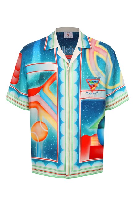 Мужская шелковая рубашка CASABLANCA, арт. MPF25-SH-003-01