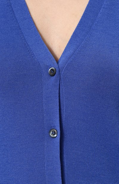 Однотонный кардиган на пуговицах с v-образным вырезом PRADA, арт. 25437-40J-F0013, фото 5