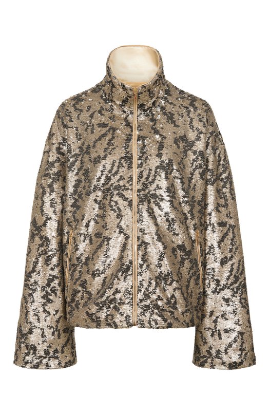 Куртка с отделкой пайетками Хохлома х Алена Ахмадуллина WTO1334 Золотой WTO1334