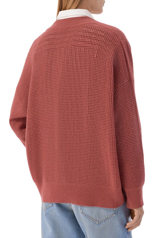 Кашемировый кардиган Brunello Cucinelli M12205106 Коричневый  M12205106 Фото 4