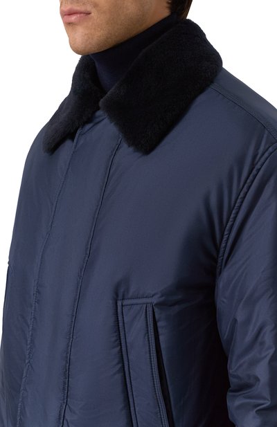 Шелковая куртка с отделкой из овчины ZILLI, арт. ASEN00M0629VTSU00_001, фото 5