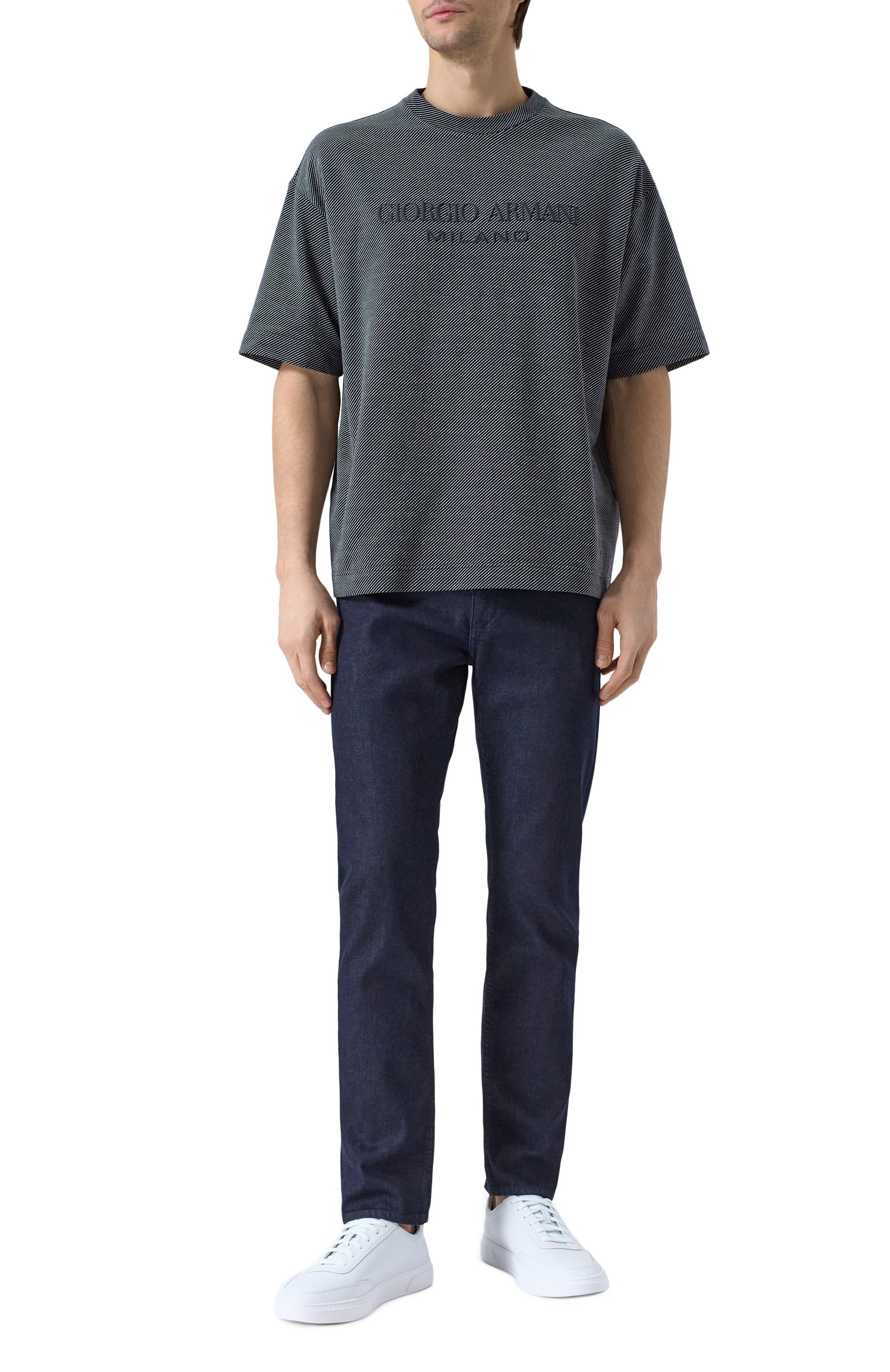 Хлопковая футболка GIORGIO ARMANI, арт. GM000315/AF15767, фото 2