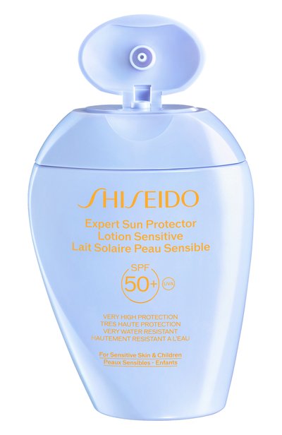 Женский солнцезащитный лосьон expert sun для чувствительной и детской кожи spf 50+ (150ml) SHISEIDO, арт. 21993SH
