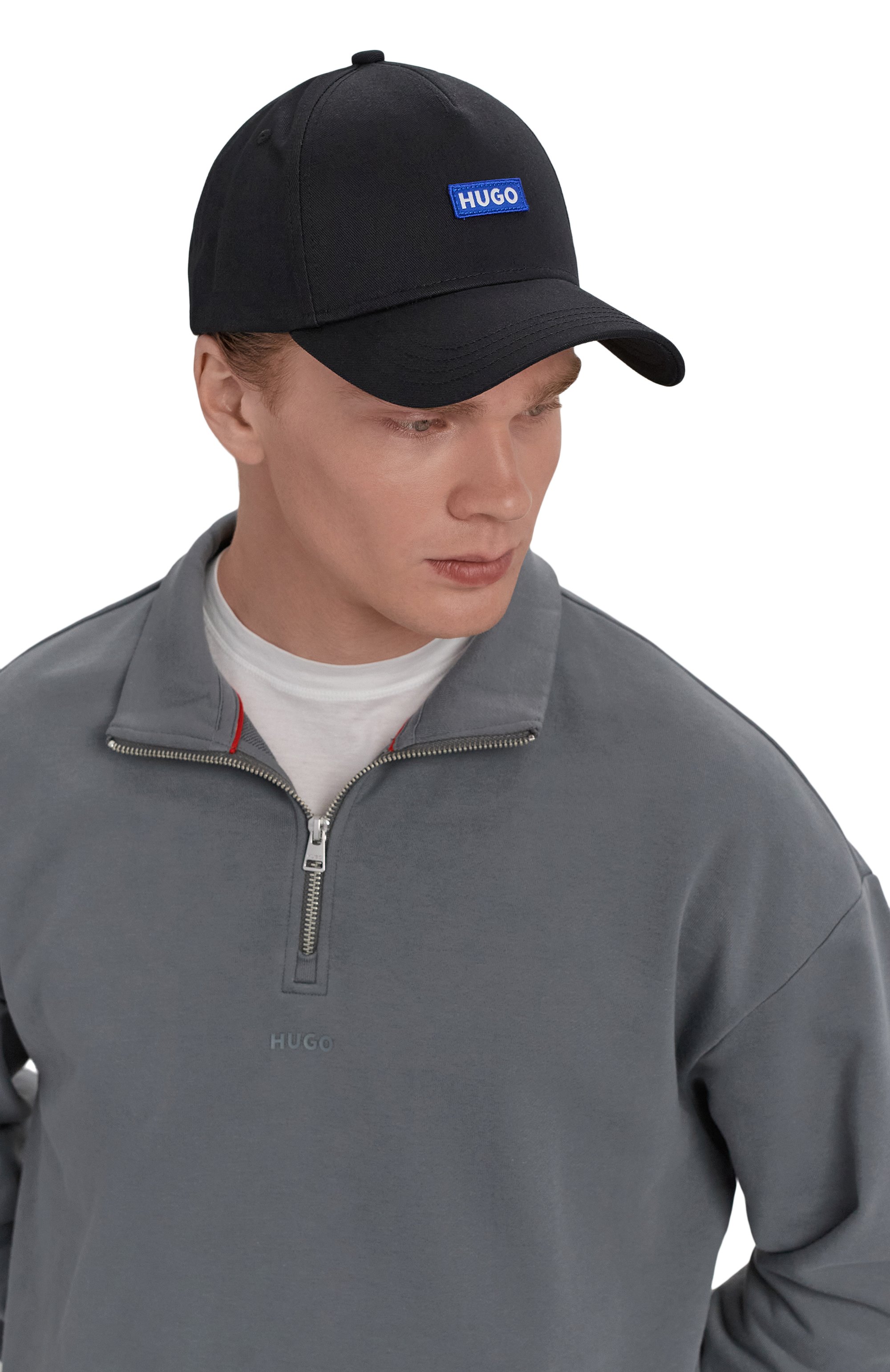 Хлопковая бейсболка HUGO BLUE, арт. 50522014, фото 2