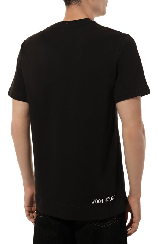 Хлопковая футболка Moncler Grenoble 8C000-02-83927 Чёрный  8C000-02-83927 Фото 4