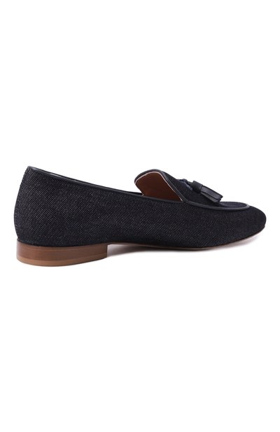 Текстильные лоферы KITON, арт. D59804N0144402, фото 5