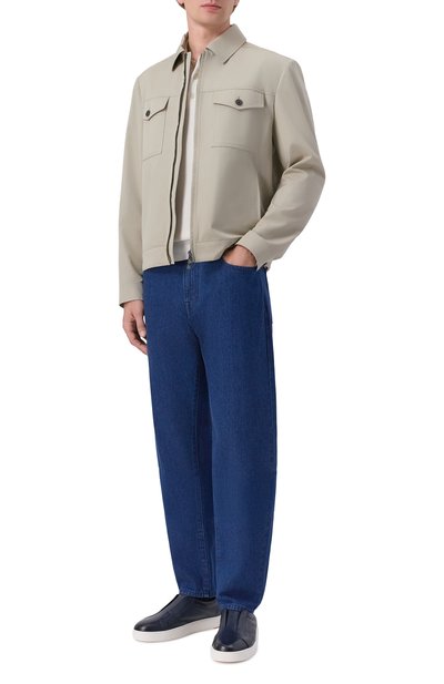 Джинсы CANALI синего цвета по цене 69950 руб., арт. 91747/PD01667, фото 2 Джинсы CANALI, арт. 91747/PD01667, фото 2