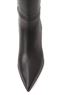 Женские кожаные сапоги lyell 45 GIANVITO ROSSI черного цвета, арт. G80231.45RIC.VGINER0 | Фото 6 (Высота голенища: Средние; Материал внешний: Натуральная кожа; Материал внутренний: Натуральная кожа; Драгоценные камни: Проставлено; Каблук высота: Низкий; Подошва: Плоская; Материал сплава: Проставлено; Материал утеплителя: Без утеплителя; Каблук тип: Устойчивый)