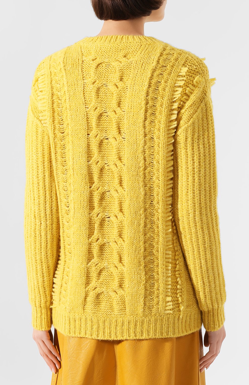 Шерстяной свитер STELLA MCCARTNEY желтого цвета по цене 58450 руб., арт. 592497/S2125, фото 4 Шерстяной свитер STELLA MCCARTNEY, арт. 592497/S2125, фото 4