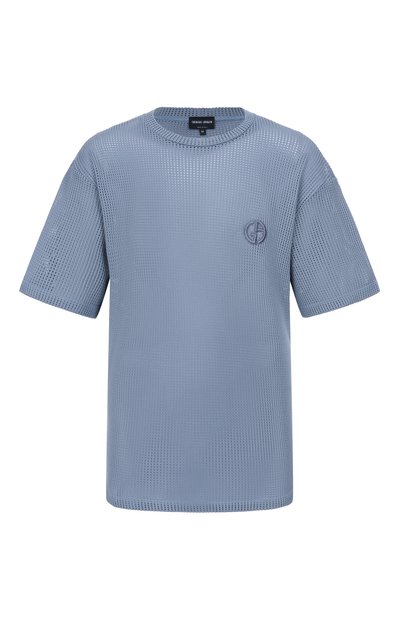 Мужская хлопковая футболка GIORGIO ARMANI, арт. GM003397/TE20625