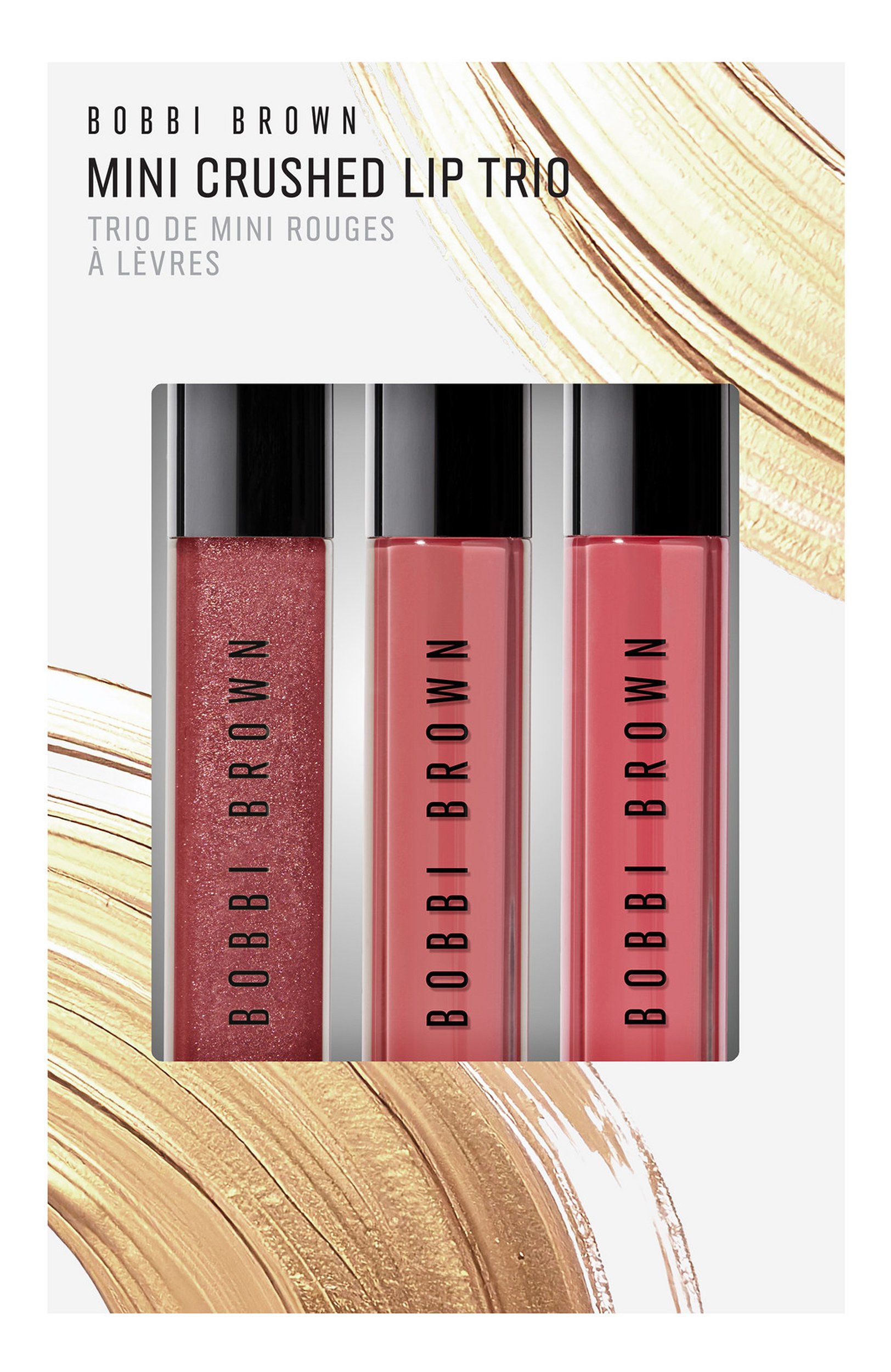 Набор блесков для губ mini crushed lip trio, оттенок kir sugar/ love letter/ new romantic (3х4g) BOBBI BROWN, арт. H9E8-Y6, фото 1