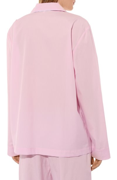 Хлопковая блузка SPORTY AND RICH розового цвета по цене 23100 руб., арт. SI021516205PI13, фото 4 Хлопковая блузка SPORTY AND RICH, арт. SI021516205PI13, фото 4