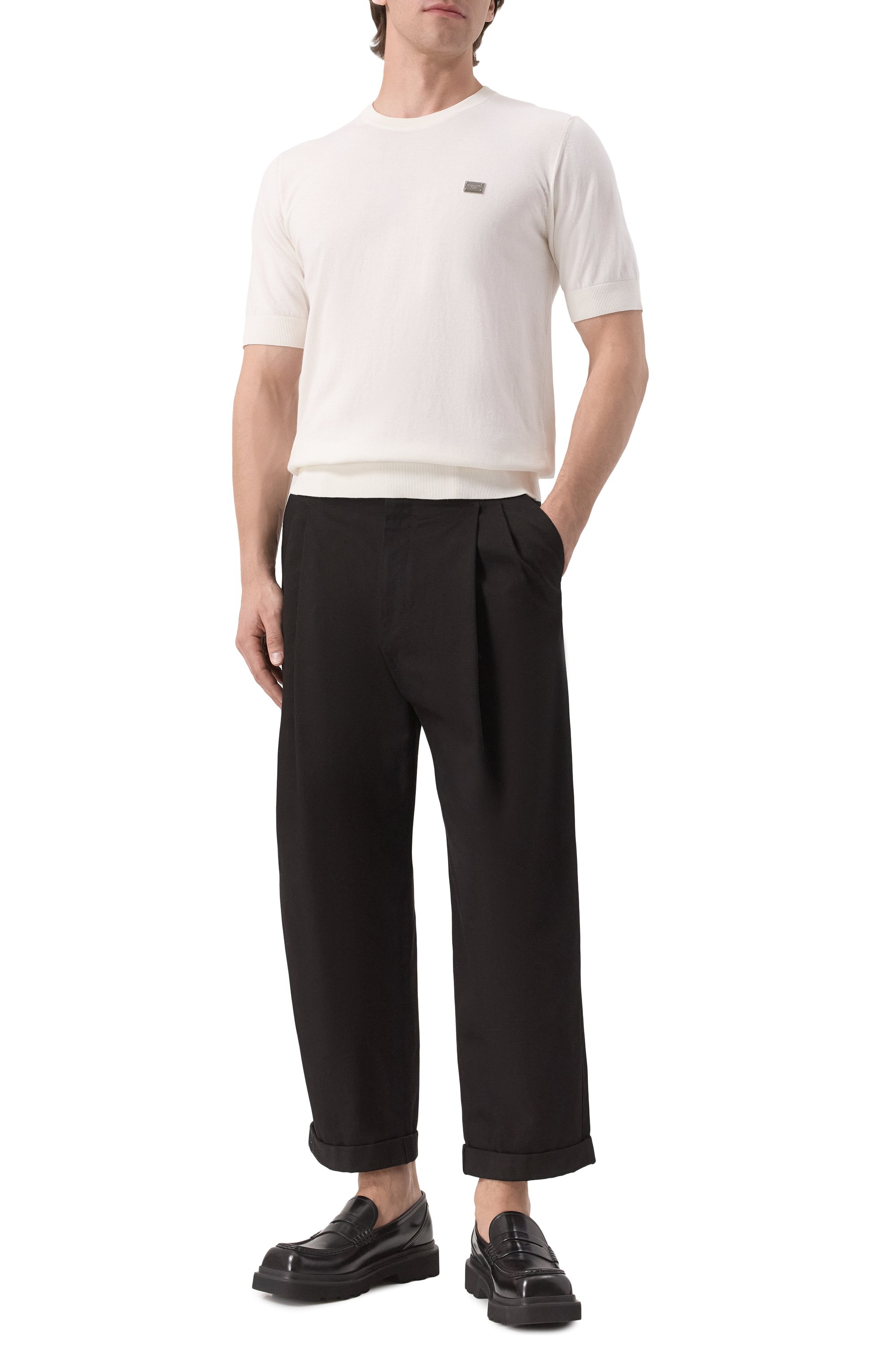 Хлопковый джемпер DOLCE & GABBANA, арт. GXX03T/JBCE9, фото 2