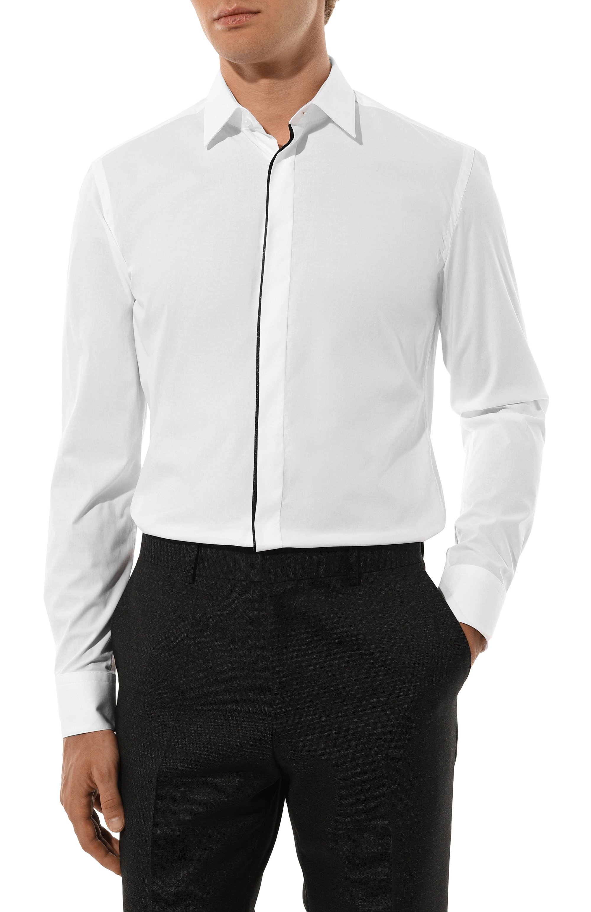 Хлопковая сорочка BOSS, арт. 50527623, фото 3