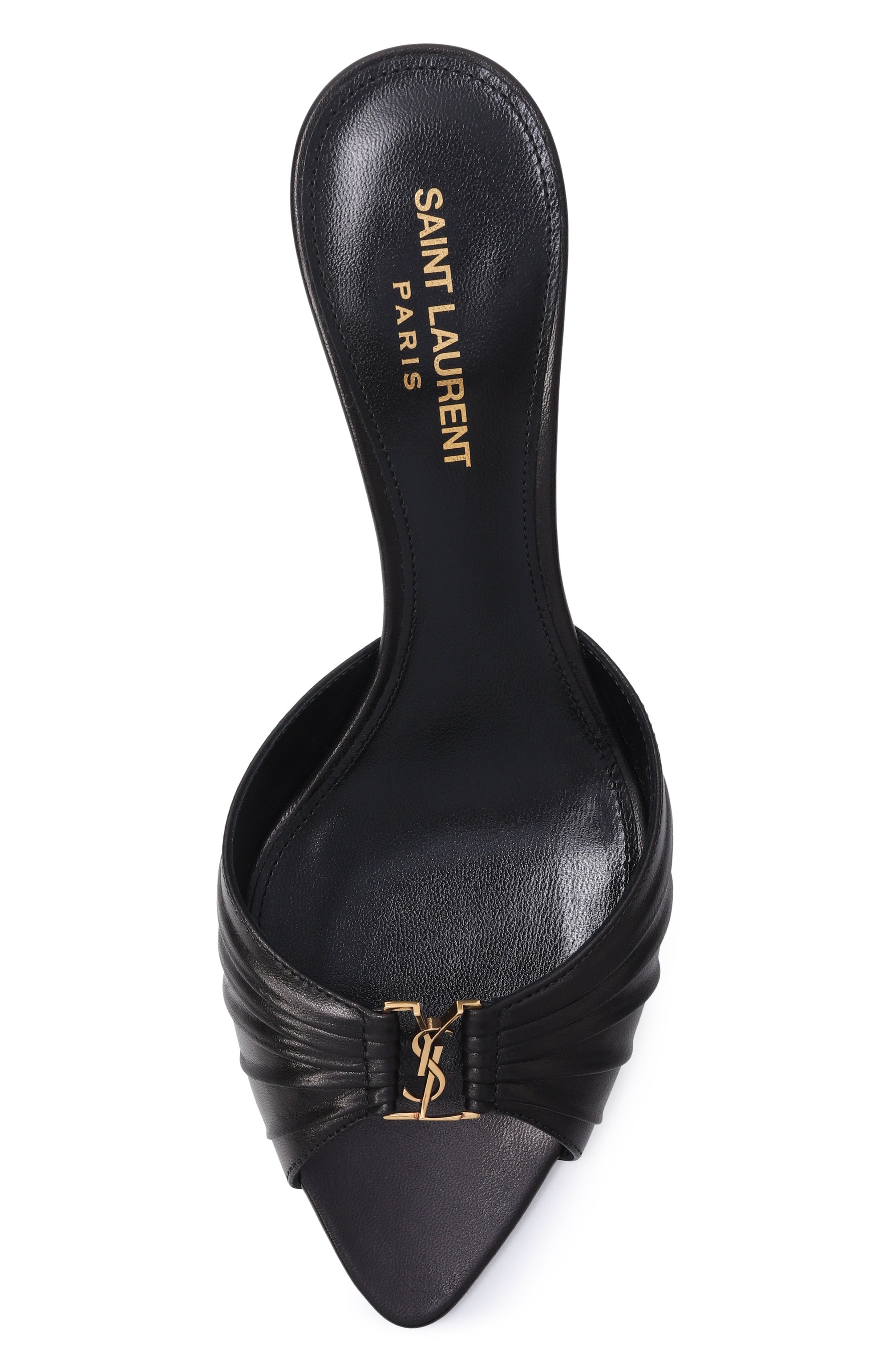 Кожаные мюли babylone 60 SAINT LAURENT, арт. 861121/AAF2R, фото 6