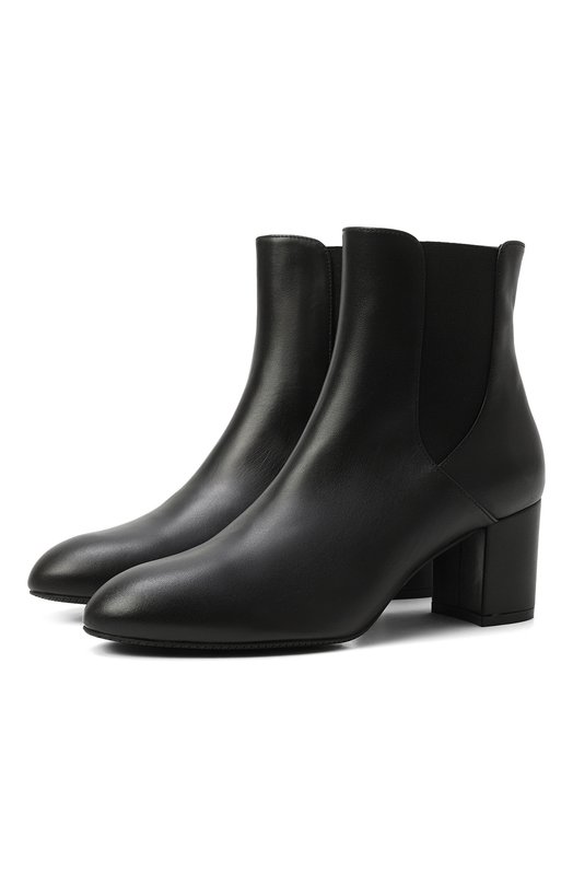 

Кожаные ботильоны Yuliana 60 Stuart Weitzman, Чёрный