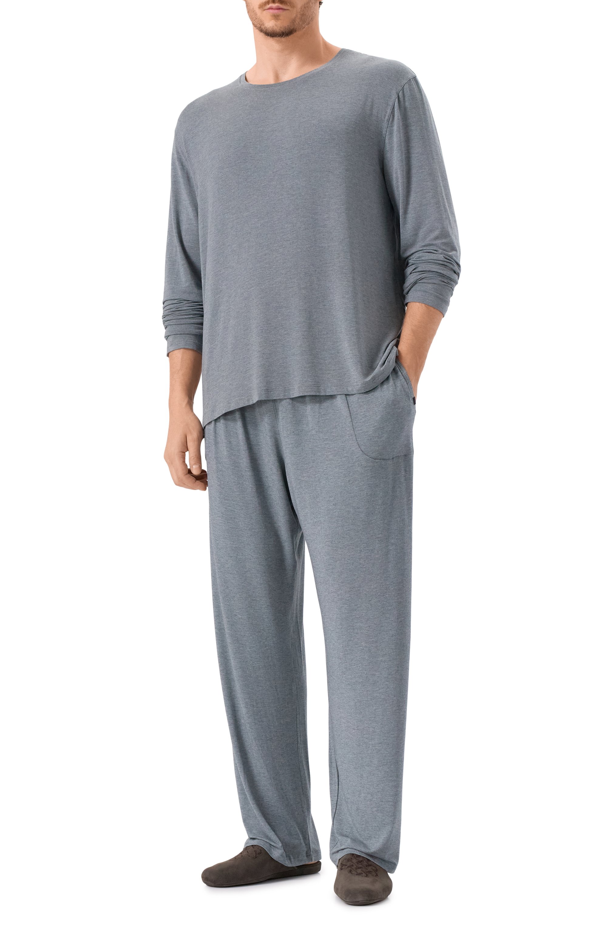 Замшевые домашние туфли HOMERS AT HOME, арт. 20208/ANTE, фото 2