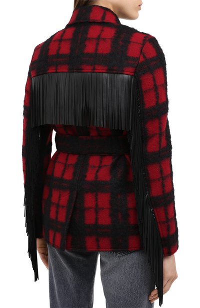 Шерстяная куртка SAINT LAURENT разноцветного цвета по цене 362500 руб., арт. 630896/Y3B54, фото 5 Шерстяная куртка SAINT LAURENT, арт. 630896/Y3B54, фото 5