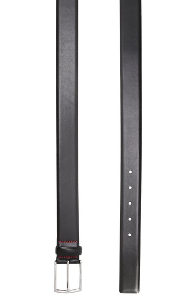 Кожаный ремень HUGO черного цвета по цене 10500 руб., арт. 50537047, фото 3 Кожаный ремень HUGO, арт. 50537047, фото 3