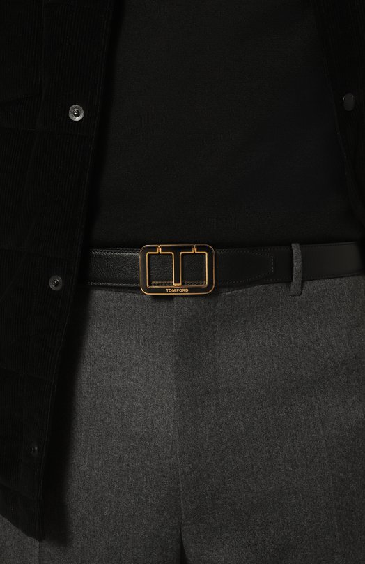 Кожаный ремень Tom Ford TB281E/LCL311 Чёрный  TB281E/LCL311 Фото 2