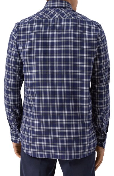 Рубашка из хлопка и лиоцелла STEFANO RICCI темно-синего цвета по цене 109000 руб., арт. SP008058/BN2821, фото 4 Рубашка из хлопка и лиоцелла STEFANO RICCI, арт. SP008058/BN2821, фото 4