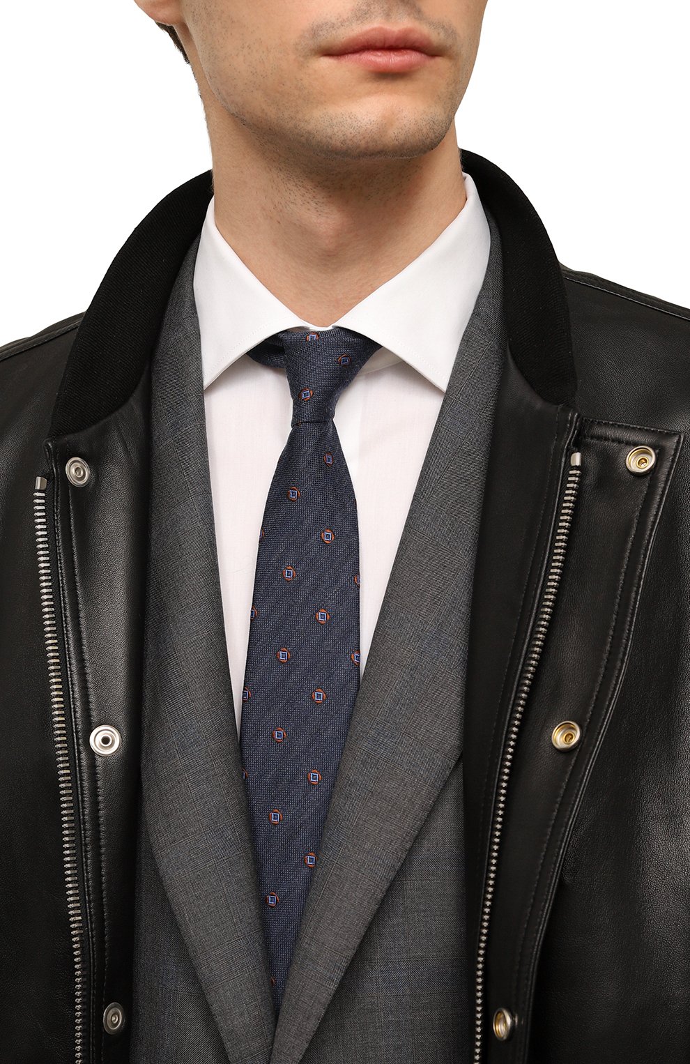 Галстук из кашемира и шелка CANALI, арт. 18/HJ03800, фото 2