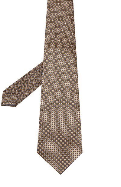 Шелковый галстук с узором KITON, арт. UCRVKLC02F98, фото 2
