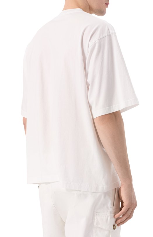 Хлопковая футболка Marni HUMU0223PV/USCW95 Белый  HUMU0223PV/USCW95 Фото 4