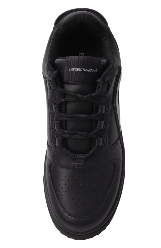 Кожаные кеды Emporio Armani EM003670/AF19554 Чёрный  EM003670/AF19554 Фото 6
