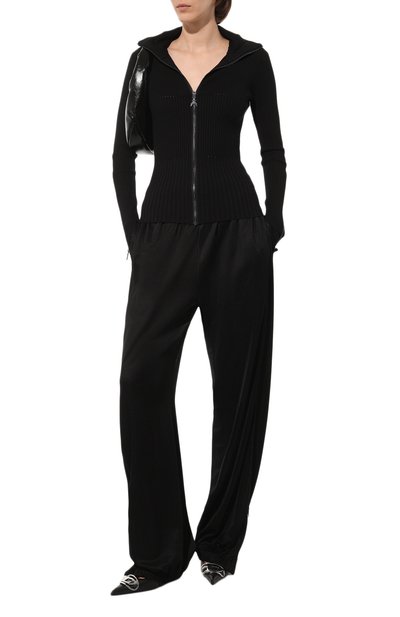 Кардиган из вискозы PATRIZIA PEPE черного цвета по цене 28800 руб., арт. 8K0138_K7X5, фото 2 Кардиган из вискозы PATRIZIA PEPE, арт. 8K0138_K7X5, фото 2