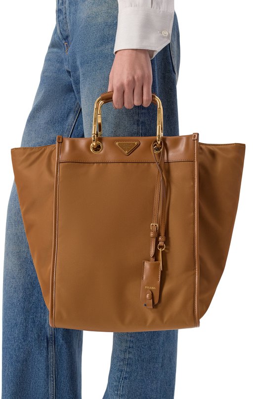 Сумка-тоут Prada 1BG561/RDLN Коричневый  1BG561/RDLN Фото 2