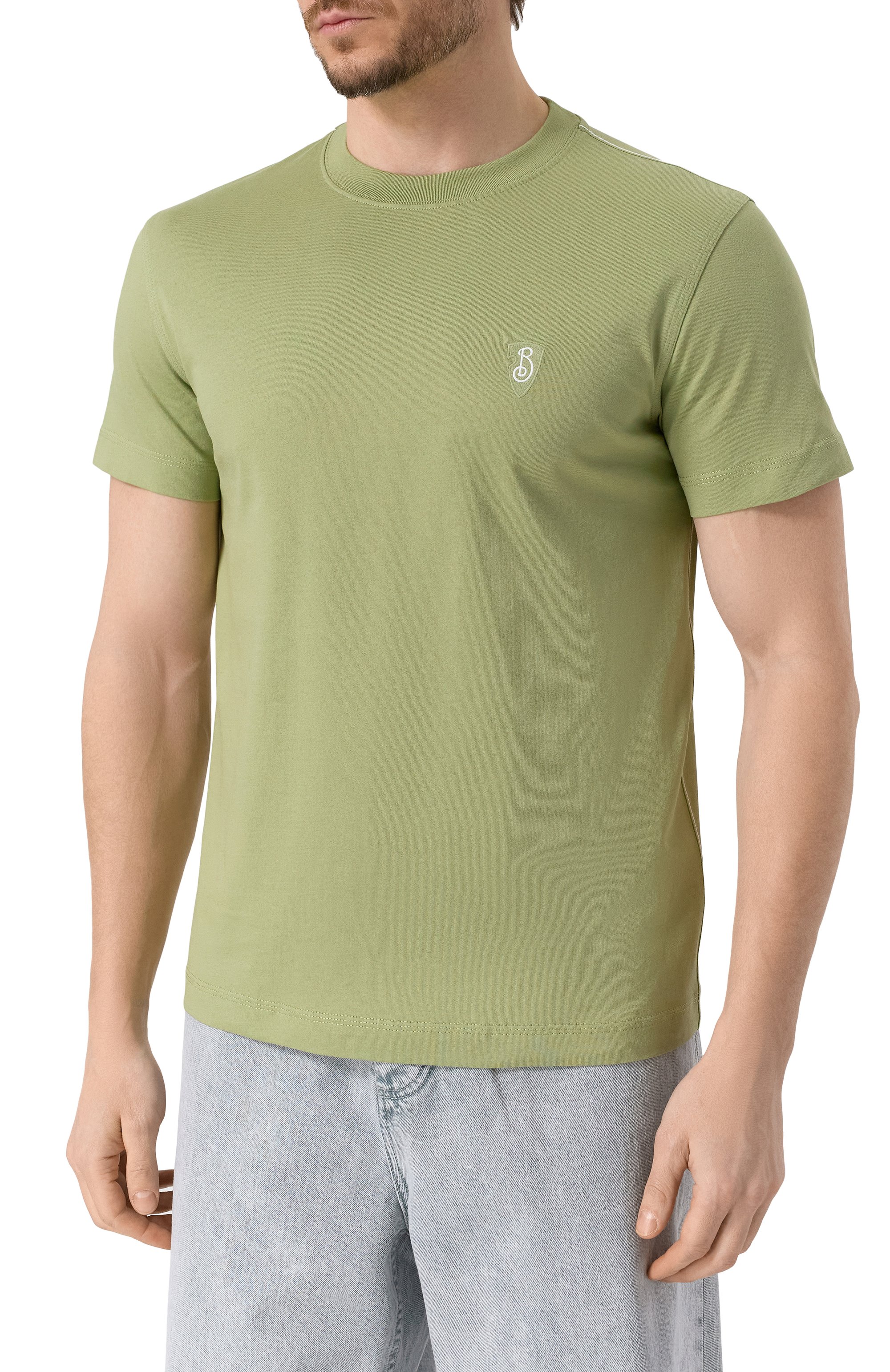 Хлопковая футболка BURBERRY, арт. 8105177, фото 3