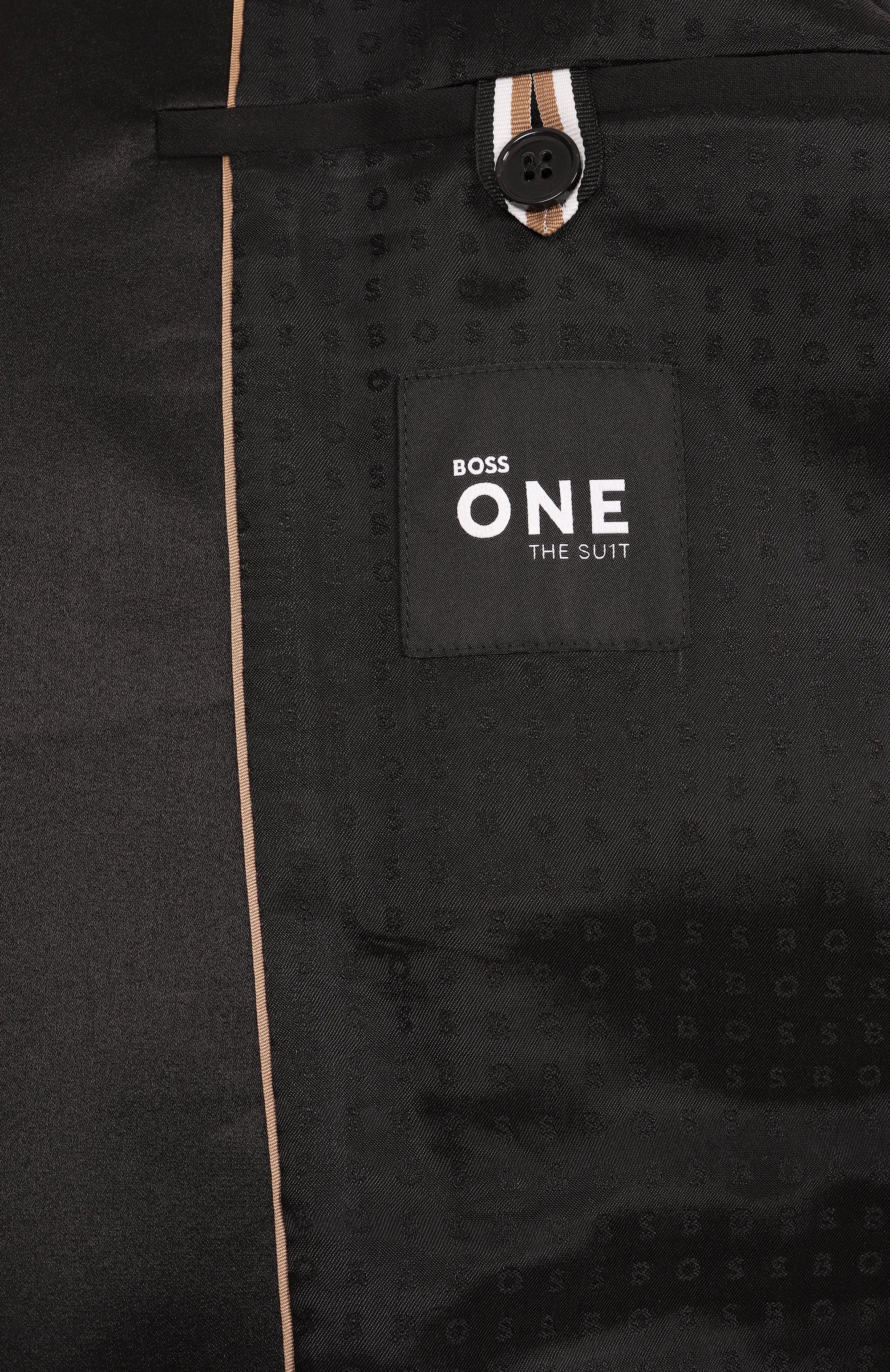 Шерстяной смокинг BOSS черного цвета по цене 82950 руб., арт. 50469191, фото 7 Шерстяной смокинг BOSS, арт. 50469191, фото 7
