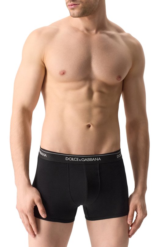 Комплект из двух боксеров Dolce & Gabbana M9C07J/0NN95 Чёрный  M9C07J/0NN95 Фото 2