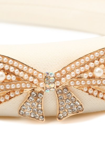 Ободок DAVID CHARLES белого цвета по цене 11650 руб., арт. 7715, фото 3 Ободок DAVID CHARLES, арт. 7715, фото 3