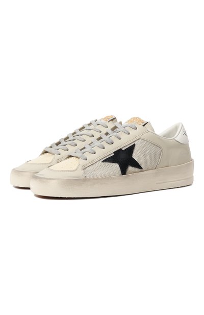 Кожаные кеды superstar GOLDEN GOOSE DELUXE BRAND бежевого цвета по цене 57350 руб., арт. GWF00128/F004153, фото 1 Кожаные кеды superstar GOLDEN GOOSE DELUXE BRAND, арт. GWF00128/F004153, фото 1