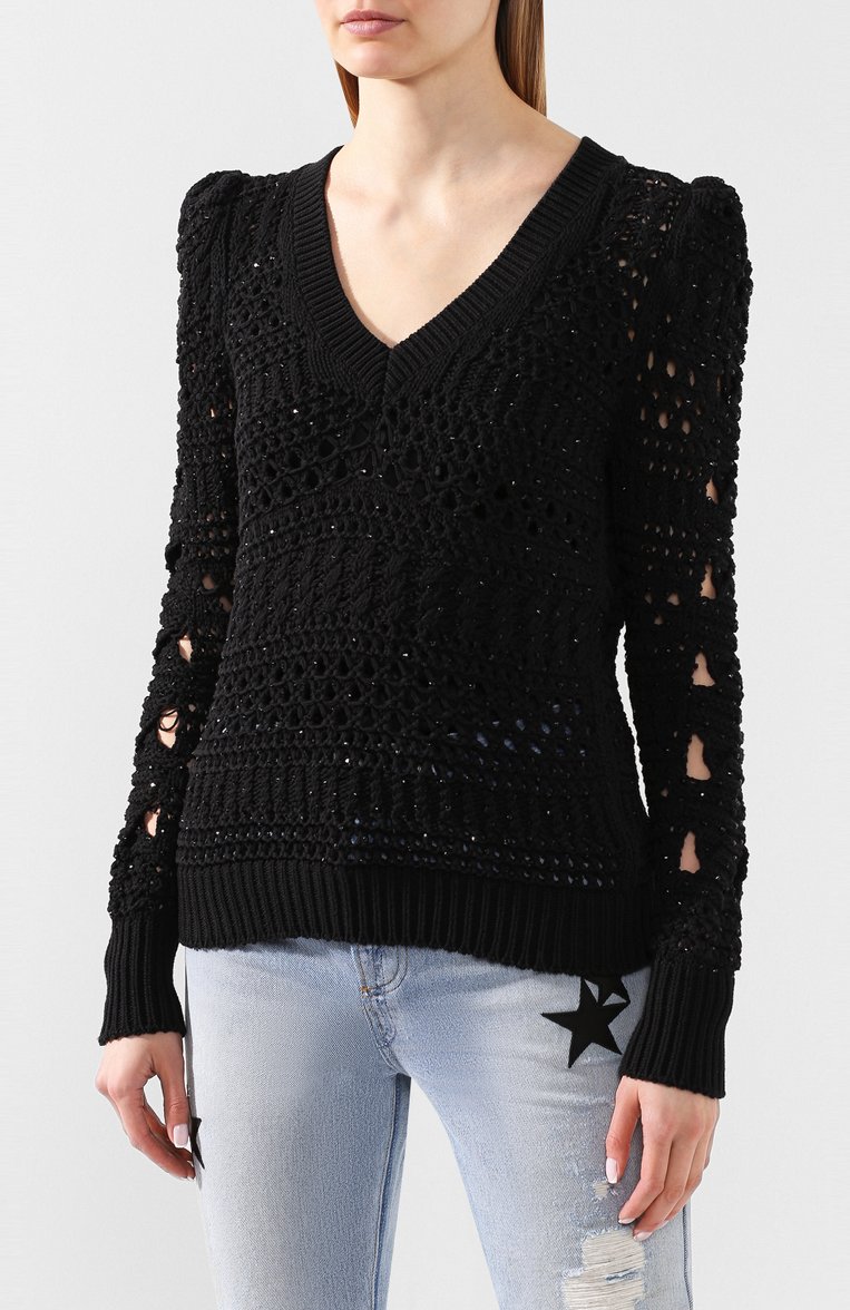 Хлопковый пуловер NUDE, арт. 1101710/V NECK SWEATER, фото 1