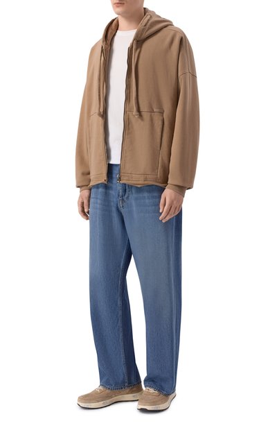 Комбинированные кеды nous PREMIATA бежевого цвета по цене 32600 руб., арт. N0US/VAR 8288, фото 2 Комбинированные кеды nous PREMIATA, арт. N0US/VAR 8288, фото 2