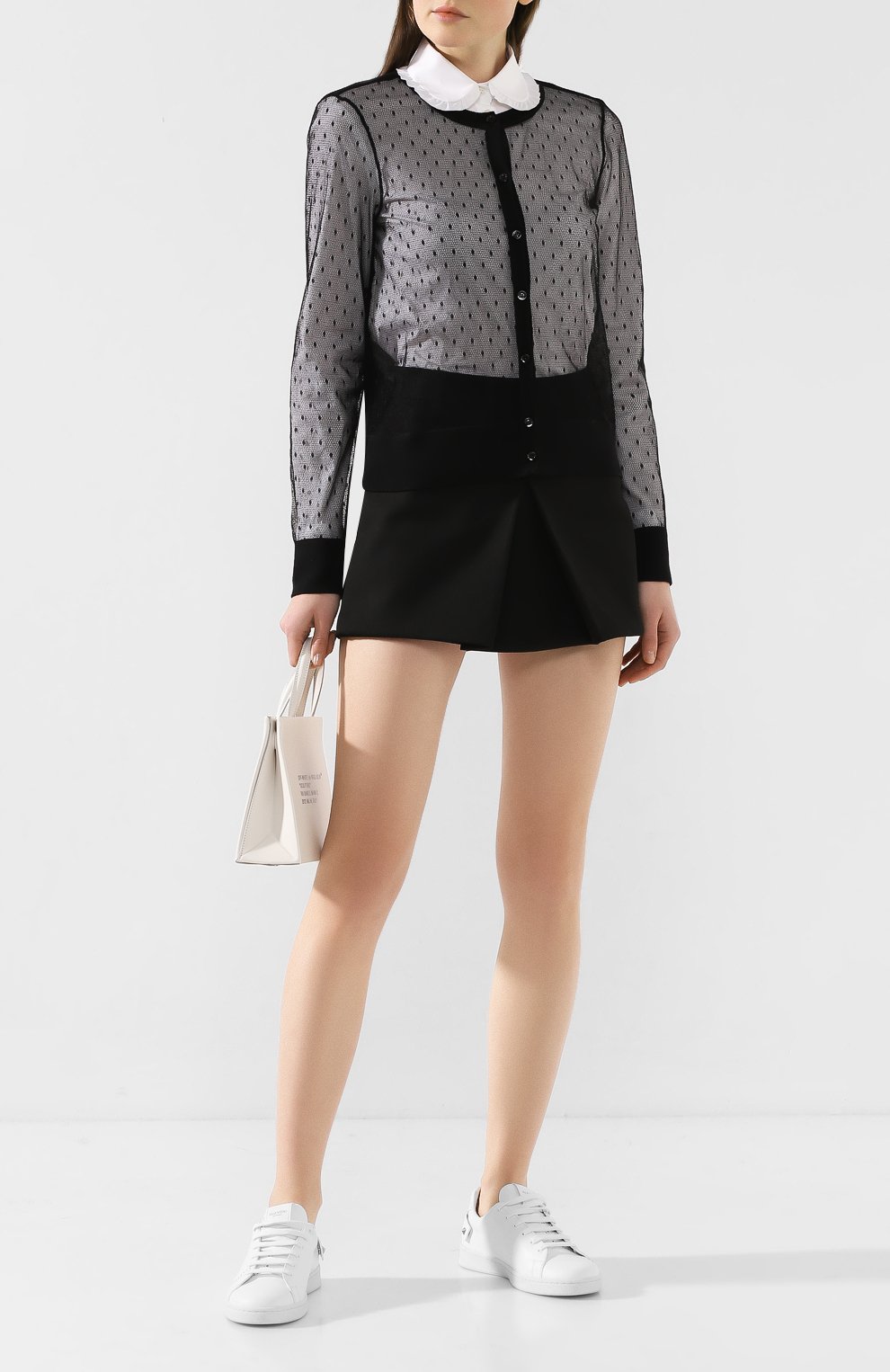 Кардиган REDVALENTINO черного цвета по цене 48500 руб., арт. TR3KAA51/4VM, фото 2 Кардиган REDVALENTINO, арт. TR3KAA51/4VM, фото 2