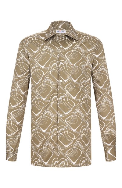 Мужская хлопковая рубашка KITON, арт. UMCNERCH0924808